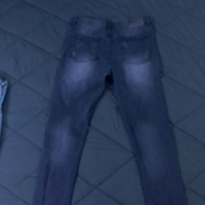 Black jean straight/relaxed fit 32 waist 34 length